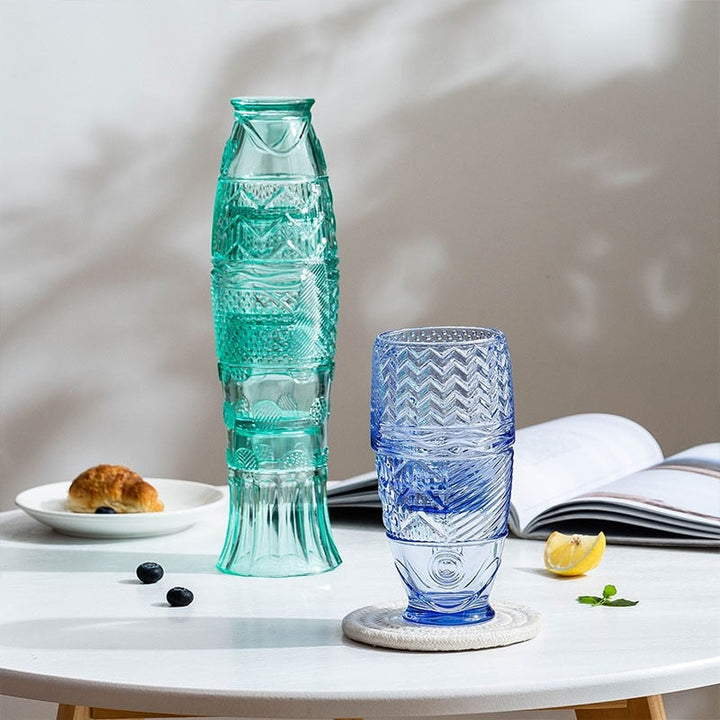 Whimsical Glass Tumblers Set 4