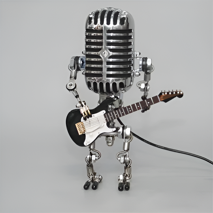 Whimsical Metal Robot Lamp 0