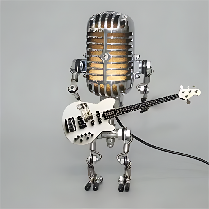 Whimsical Metal Robot Lamp 1