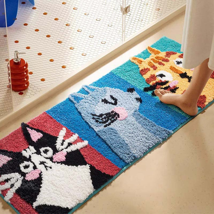 Whimsical Microfiber Cat Mat 0