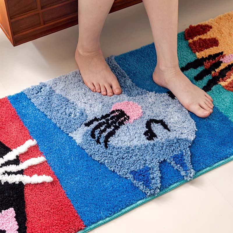 Whimsical Microfiber Cat Mat 3