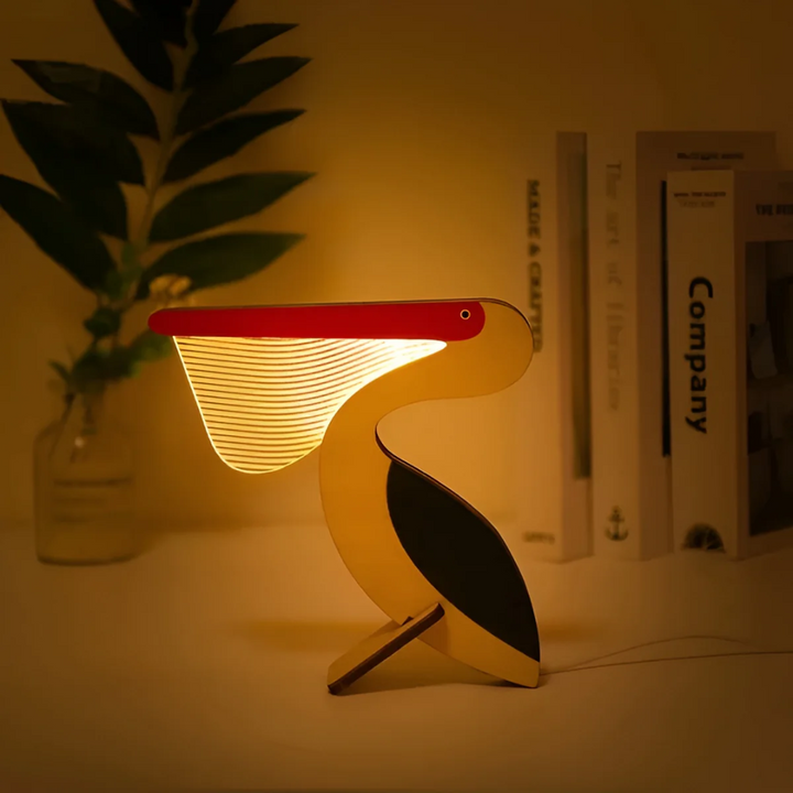 Whimsical Wooden Table Lamp 3