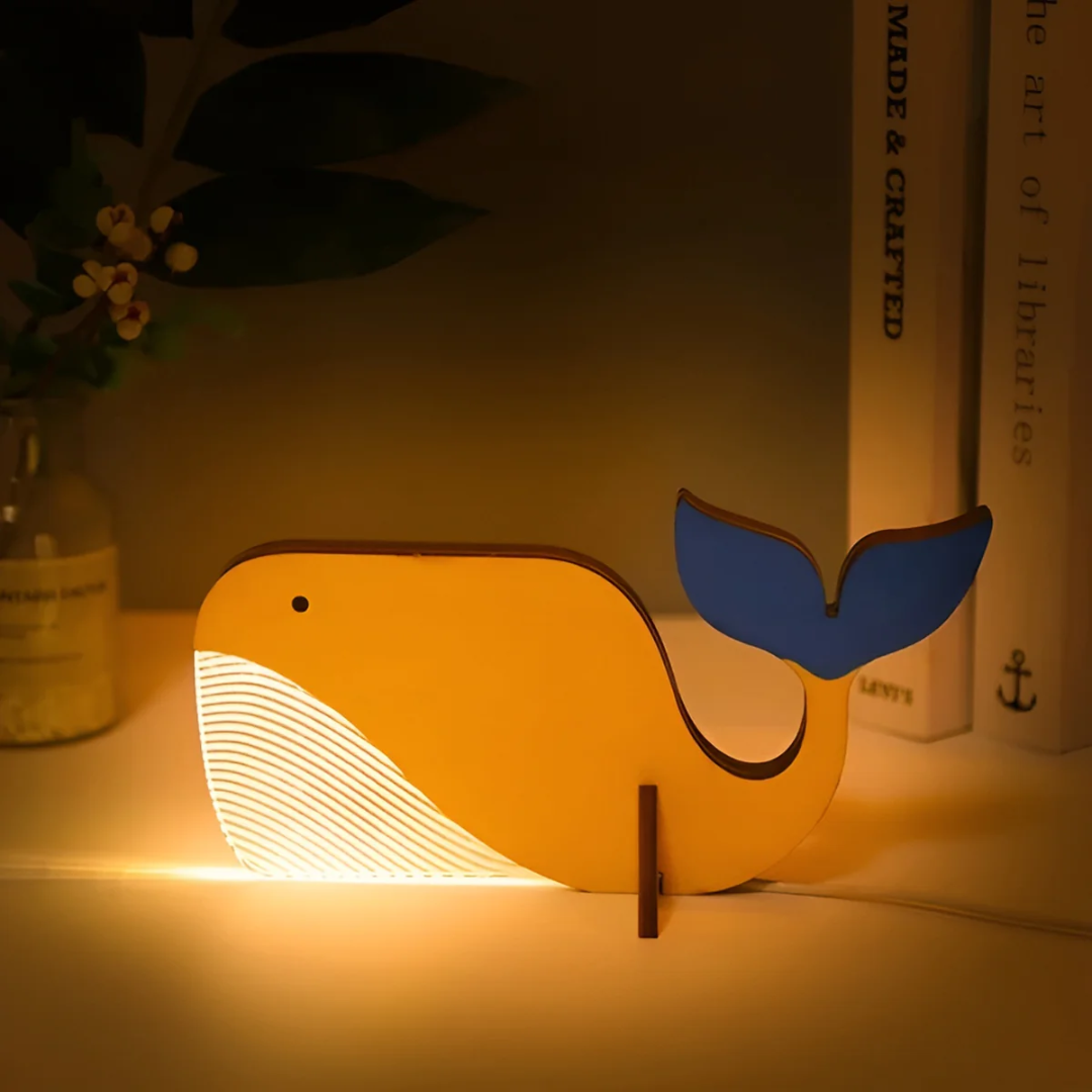 Whimsical Wooden Table Lamp 4