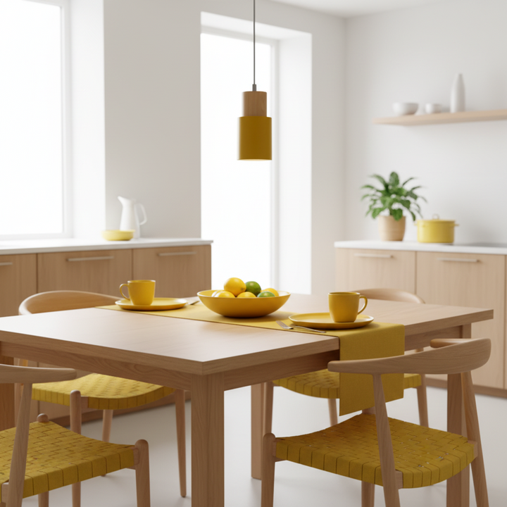 Wood and Metal Pendant Light 7