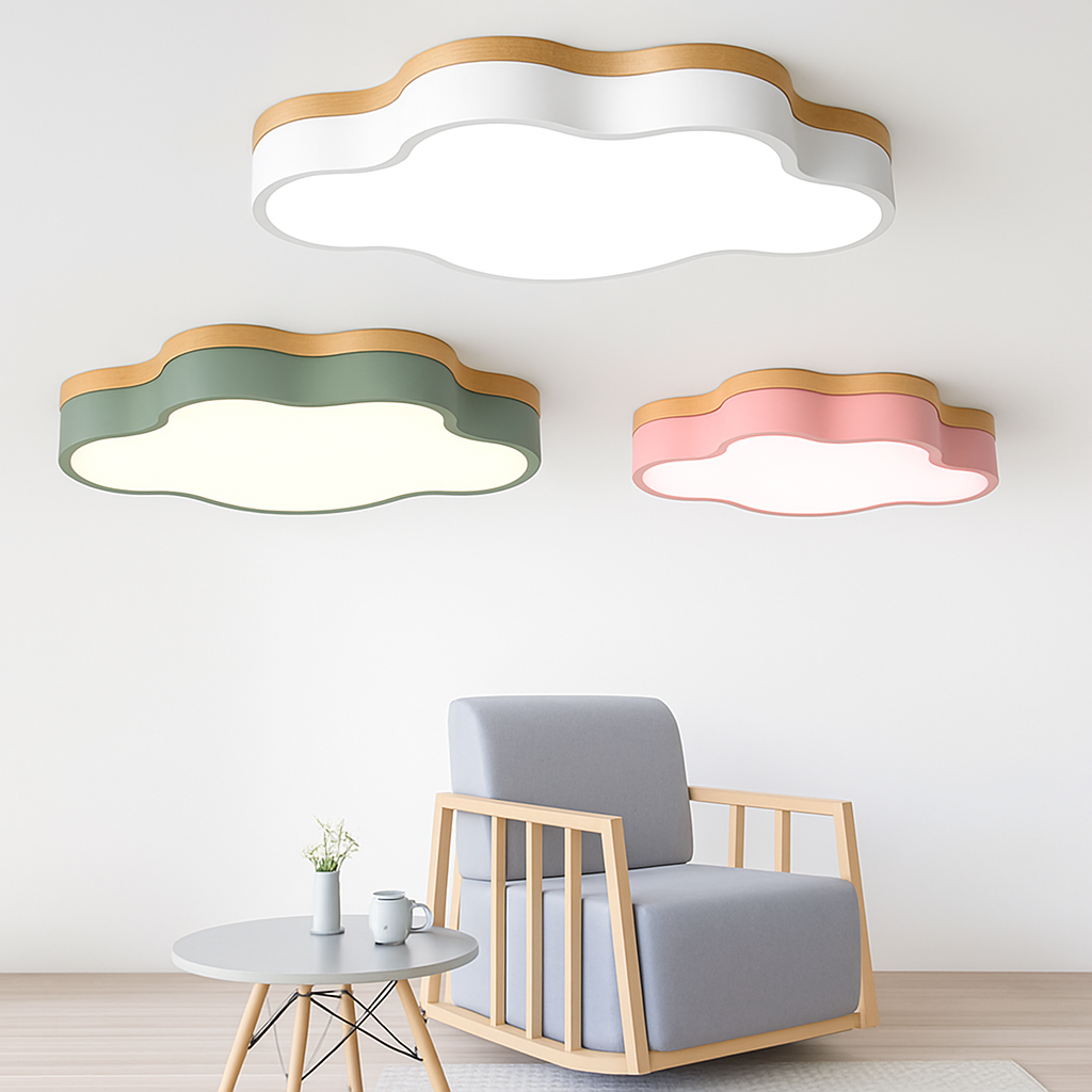Wooden LED Ceiling Light 1