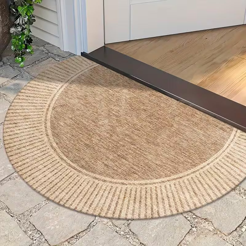 Handwoven Semicircle Entry Mat front view