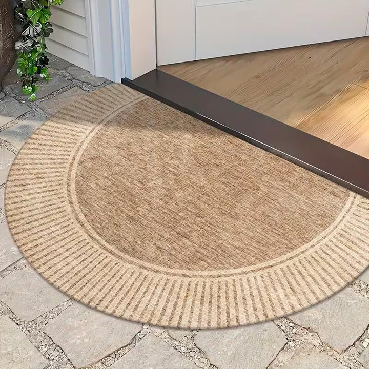 Handwoven Semicircle Entry Mat front view