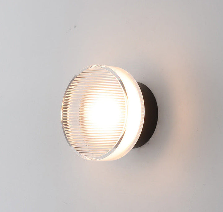 Acrylic Disc Wall Sconce front view