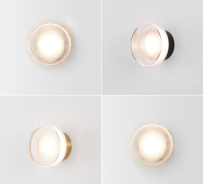 Acrylic Disc Wall Sconce angled view
