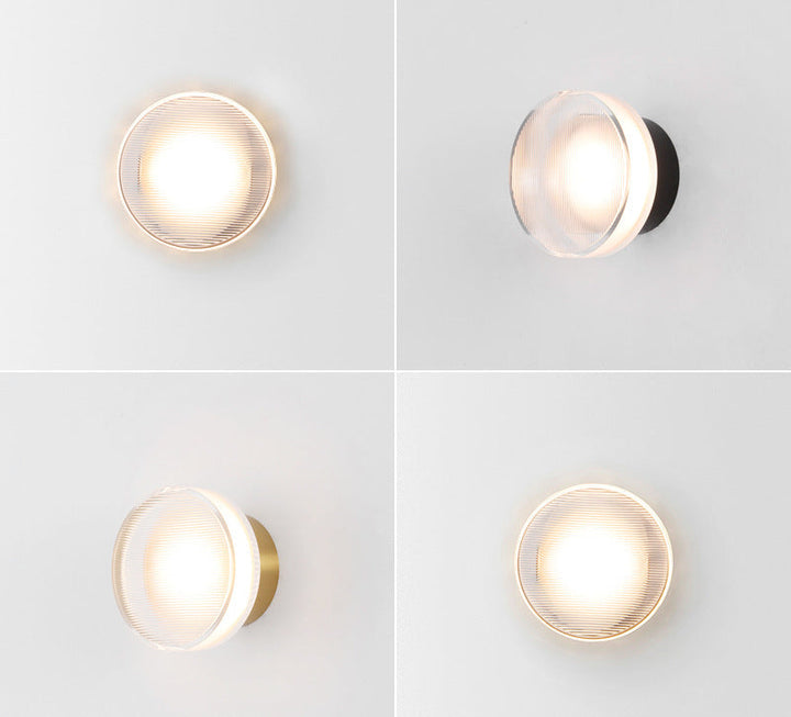 Acrylic Disc Wall Sconce angled view