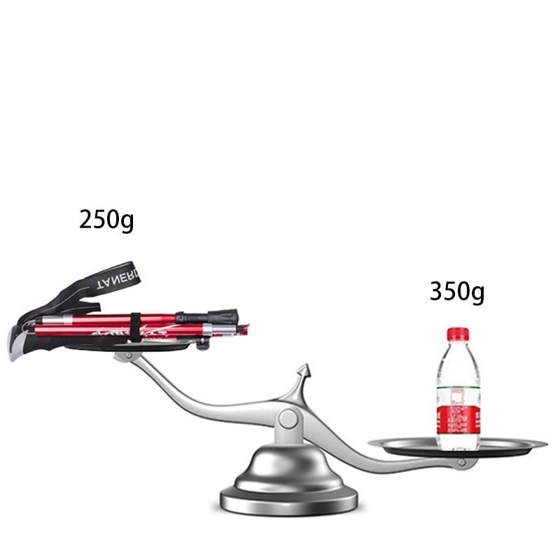 Telescopic Aluminum Hiking Poles folded for storage