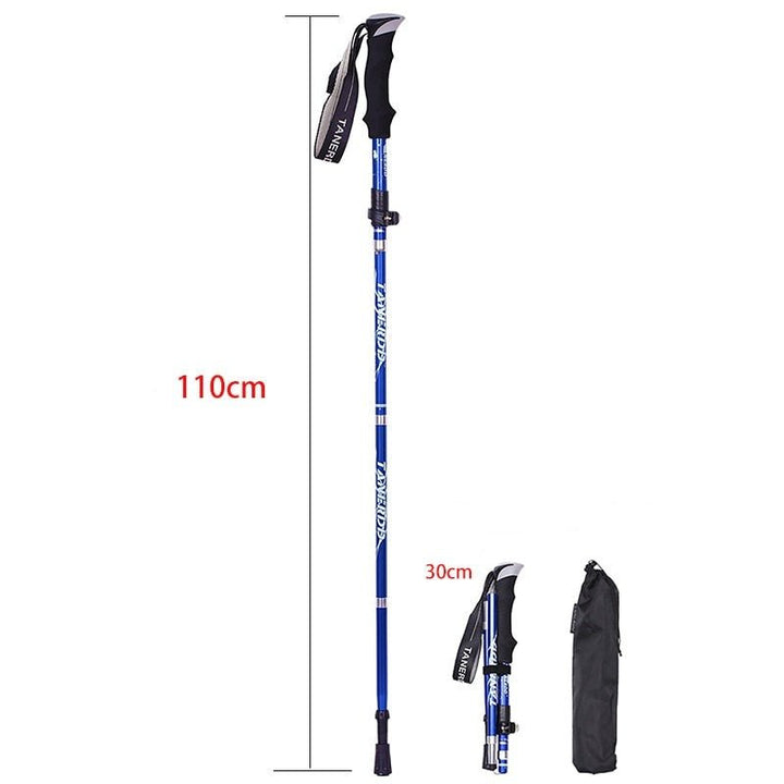 Telescopic Aluminum Hiking Poles ergonomic handle grip