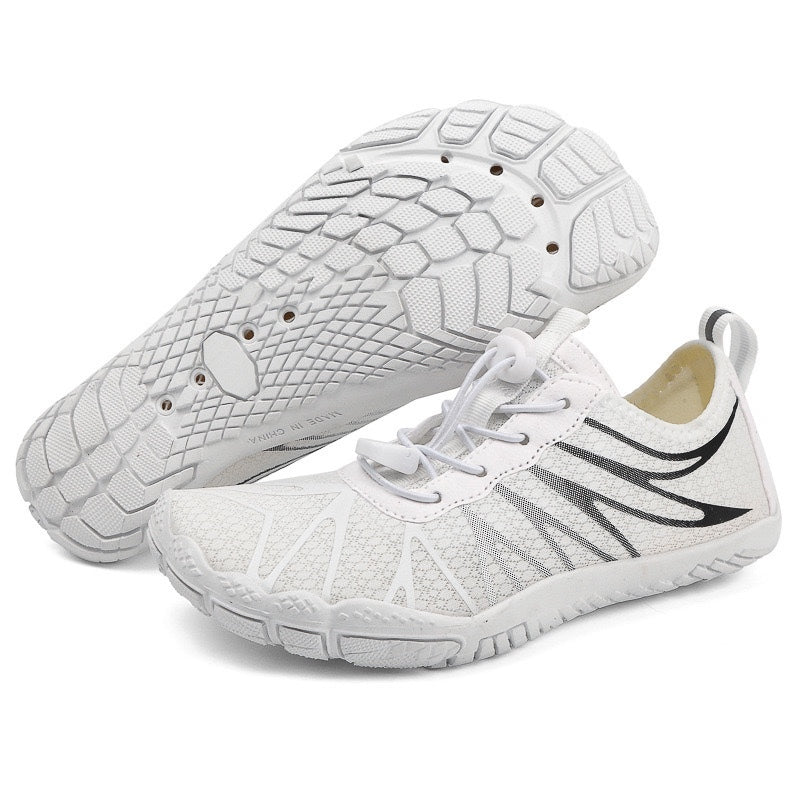 White Barefoot Shoes side view