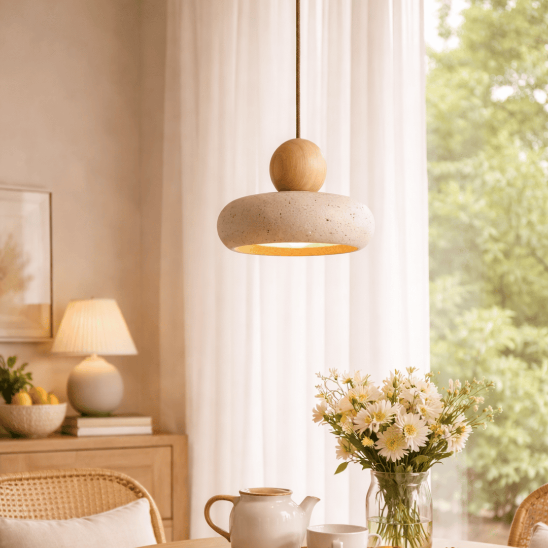 Agate Stone Pendant Light single living room lifestyle