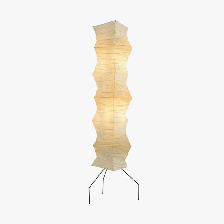 White Akari Tall Paper Floor Lamp, view 1