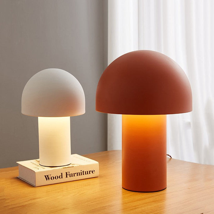 Aluminum Mushroom Table Lamp front view