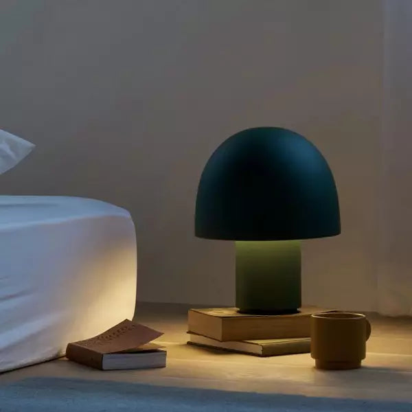 Aluminum Mushroom Table Lamp angle view