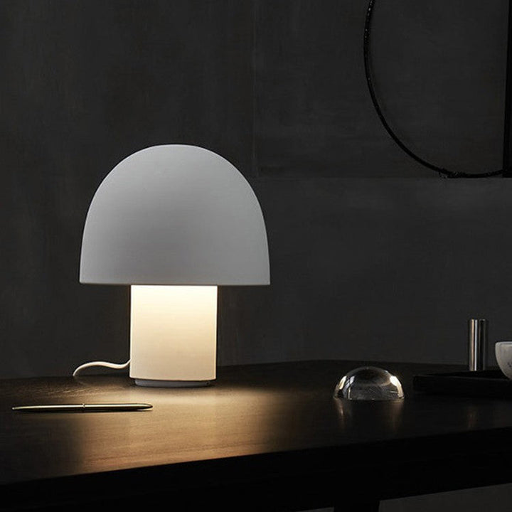 Aluminum Mushroom Table Lamp close-up