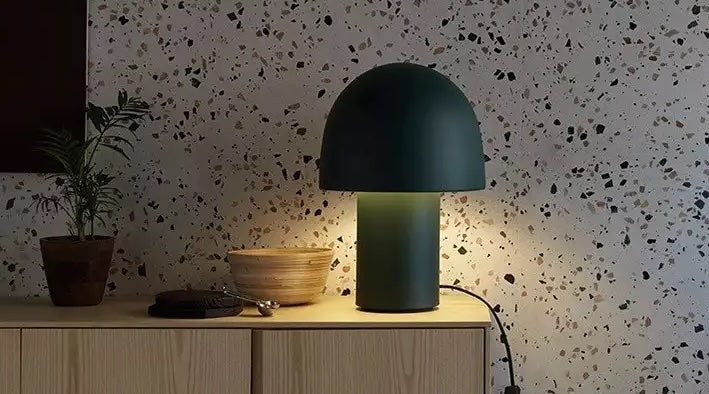 Aluminum Mushroom Table Lamp lifestyle setting