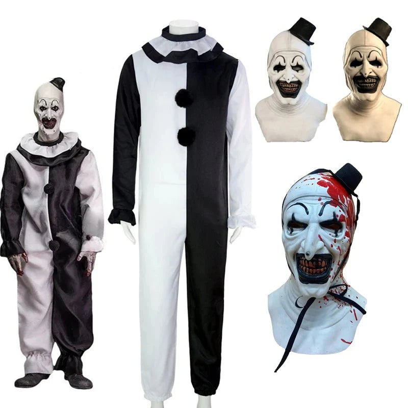 Art The Clown Cosplay Costume - jumpsuit detail