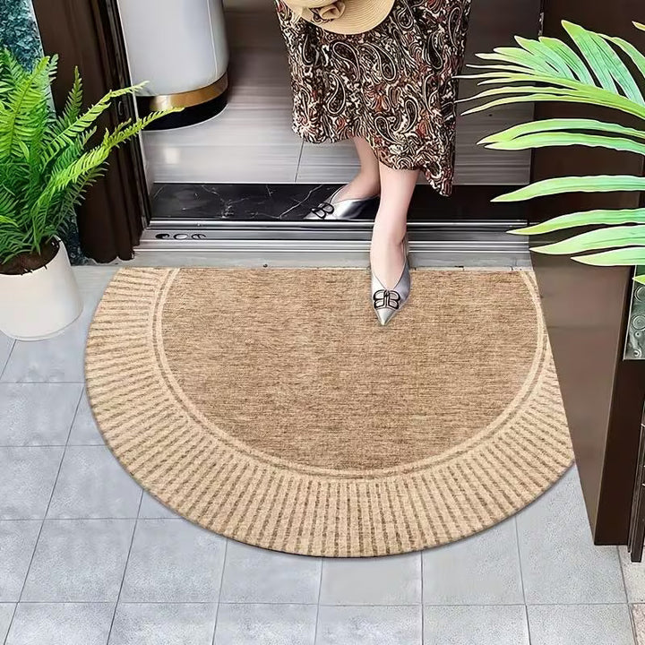 Handwoven Semicircle Entry Mat detail view