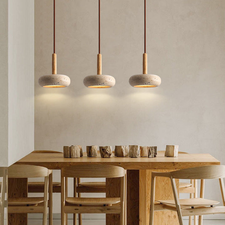 Modern Marble Chandelier glass shade detail