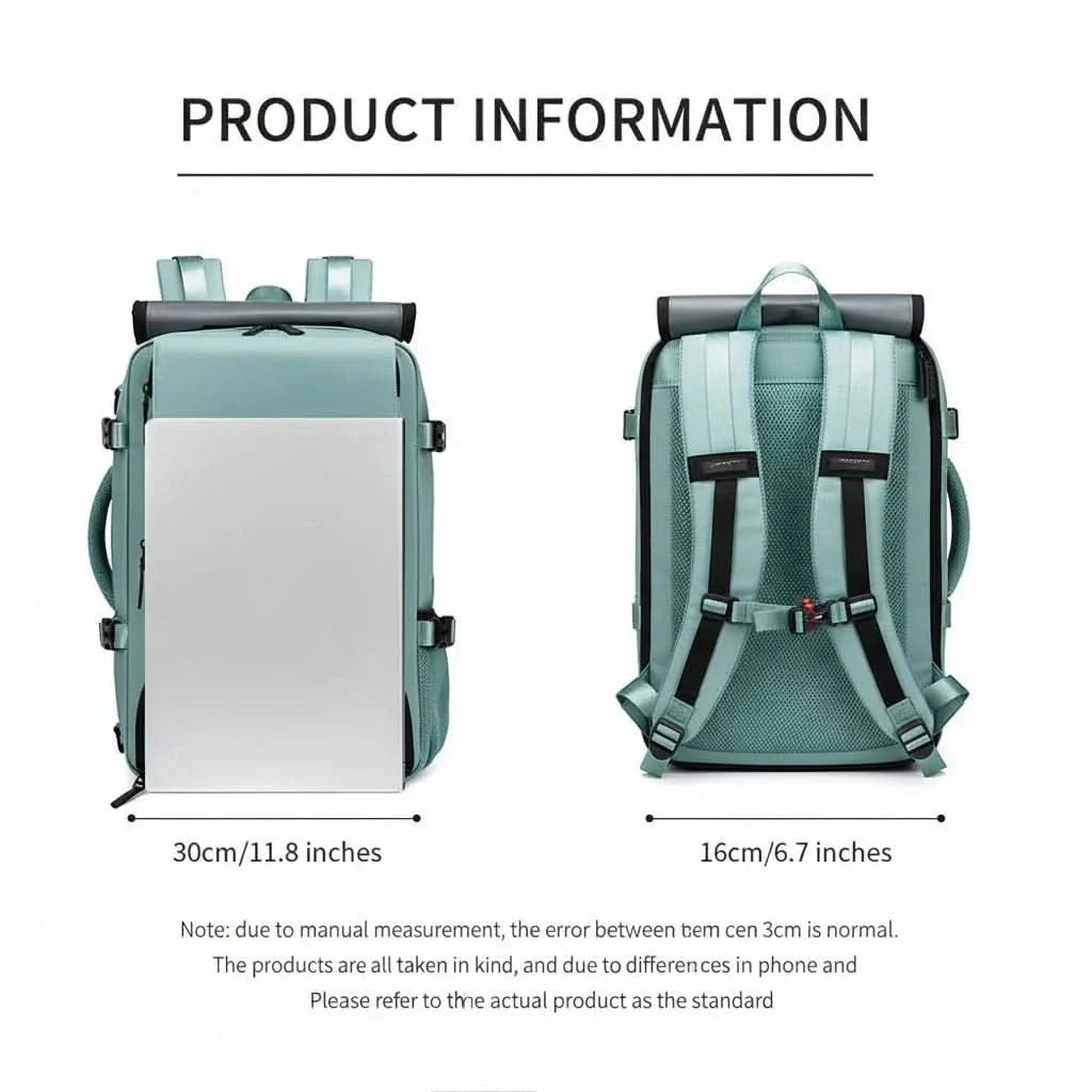 Water-Resistant USB Travel Backpack