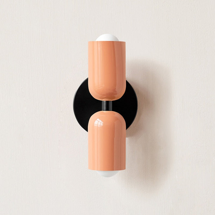 Bold Matte Twin-Bulb Sconce dimensions detail