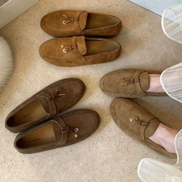 Bow-Front Slip-On Loafers color options top view