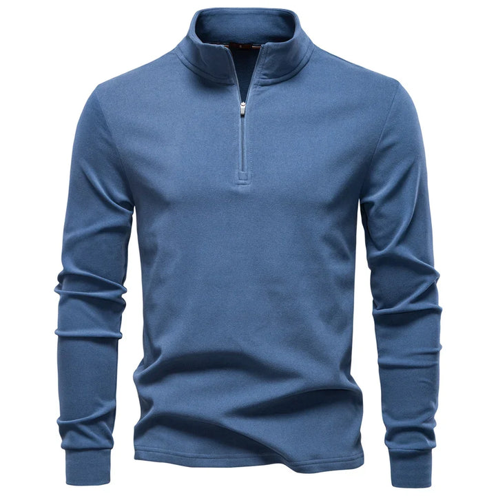 Brushed Fleece Quarter-Zip Sweatshirt front view