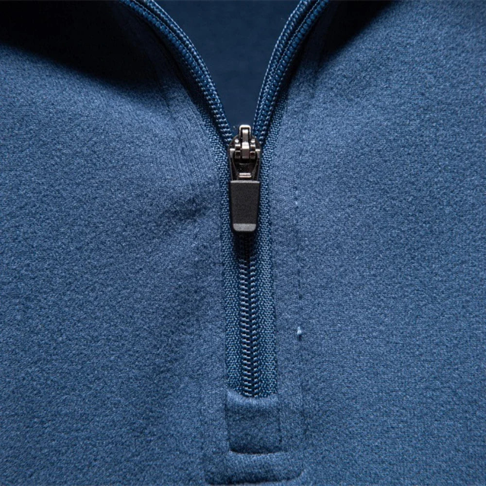 Brushed Fleece Quarter-Zip Sweatshirt alternate view 2