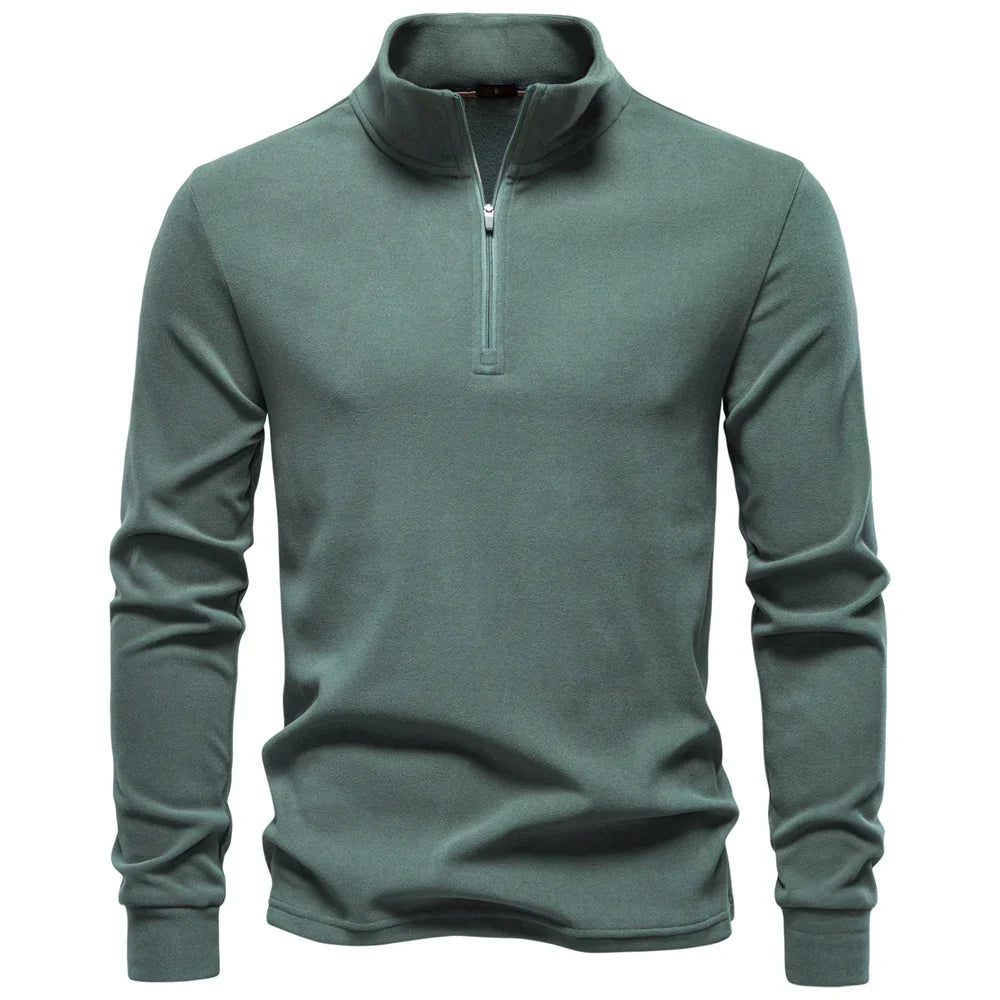 Brushed Fleece Quarter-Zip Sweatshirt alternate view 6