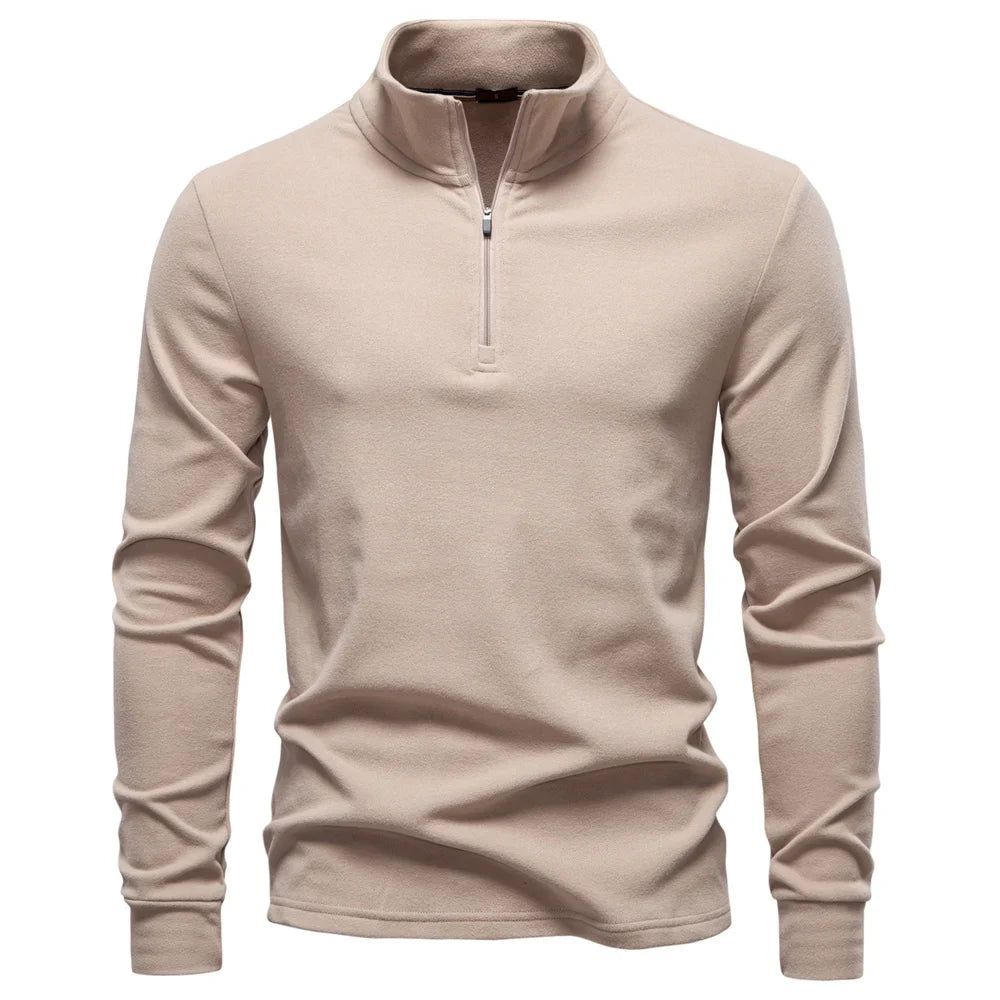 Brushed Fleece Quarter-Zip Sweatshirt alternate view 9