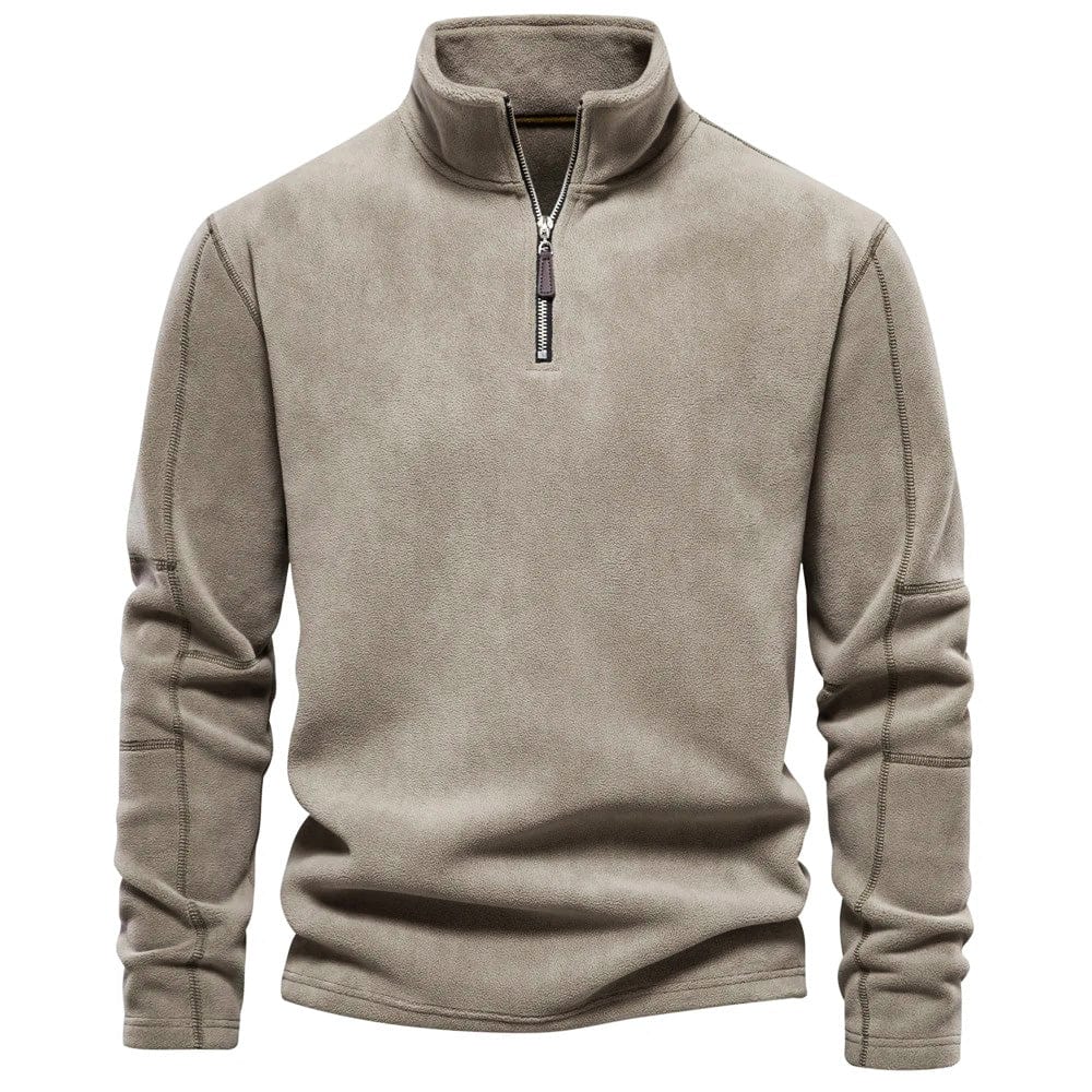 Brushed Fleece Quarter-Zip Pullover alternate view 2