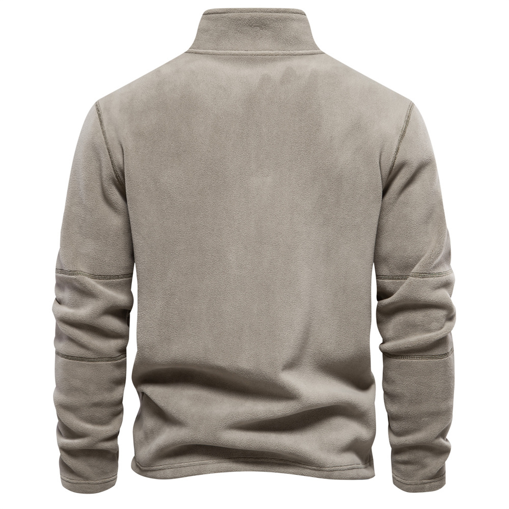 Brushed Fleece Quarter-Zip Pullover alternate view 3