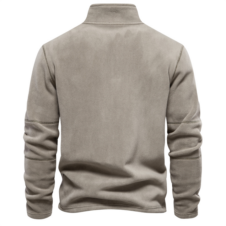 Brushed Fleece Quarter-Zip Pullover alternate view 3