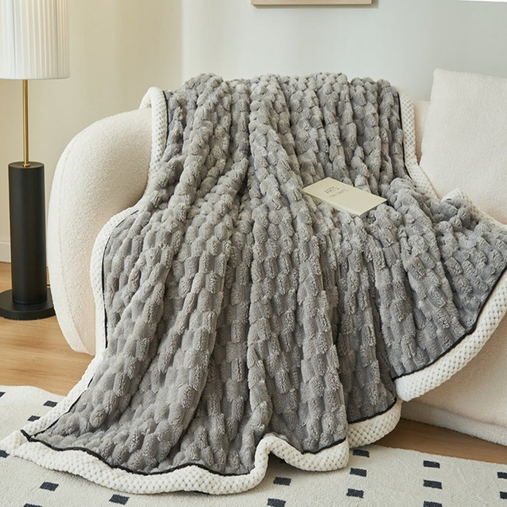 Bubble Sherpa Fleece Throw Blanket alternate view 3