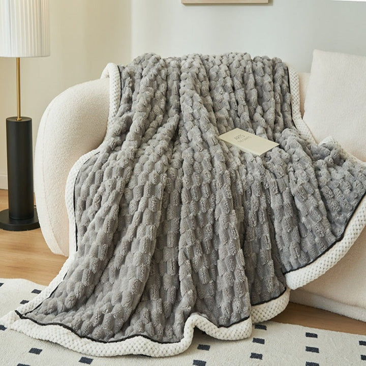 Bubble Sherpa Fleece Throw Blanket alternate view 3