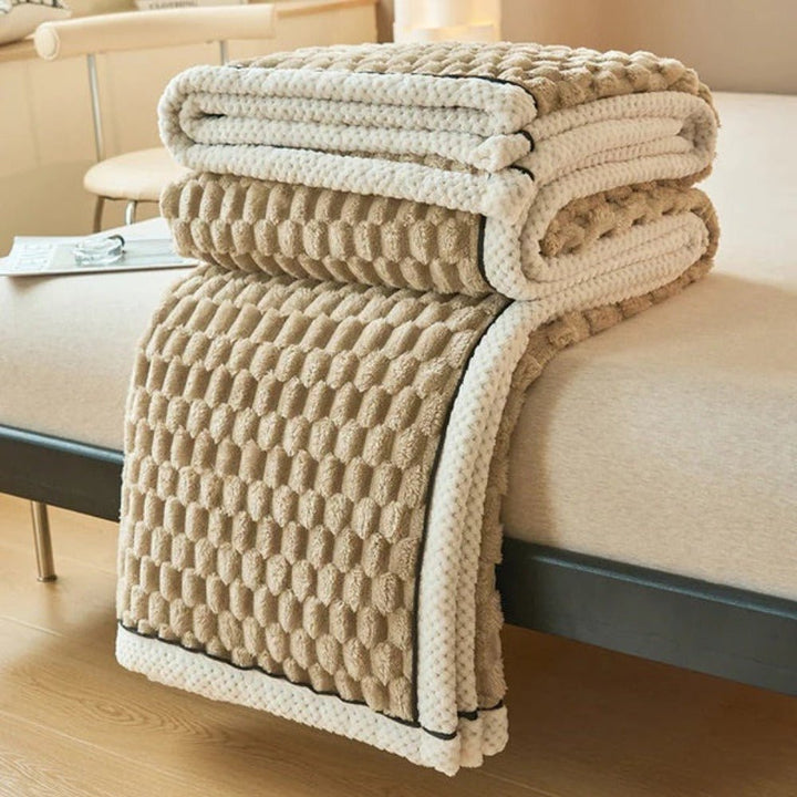 Latte Bubble Sherpa Throw Blanket product view 13
