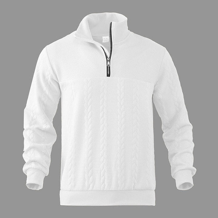 Cable-Knit Quarter-Zip Pullover alternate view 14