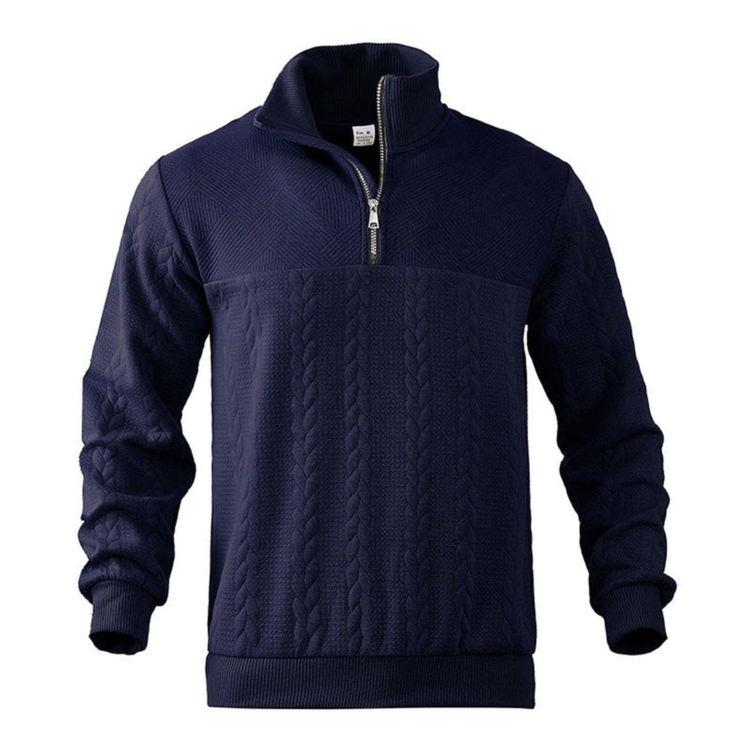 Cable-Knit Quarter-Zip Pullover alternate view 7
