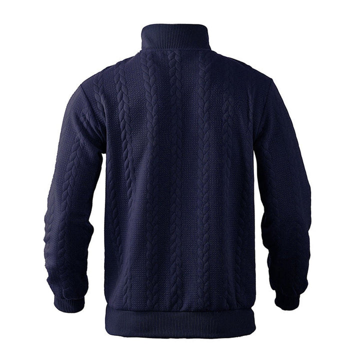 Cable-Knit Quarter-Zip Pullover alternate view 8