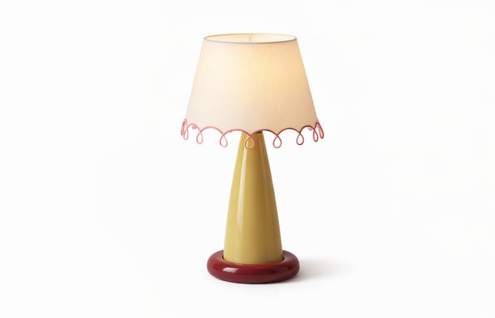 French Custard Candy-Shape Resin Table Lamp front view