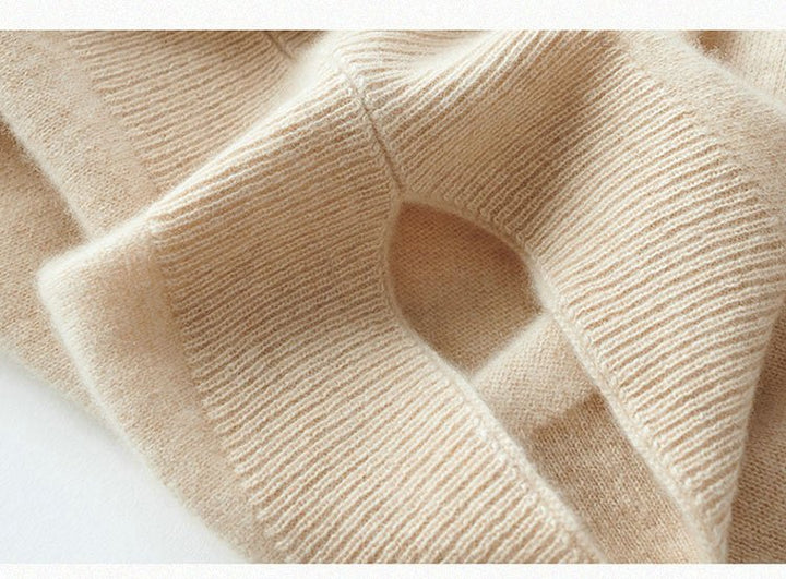 Beige Cashmere-Feel Shawl Wrap Scarf fabric detail