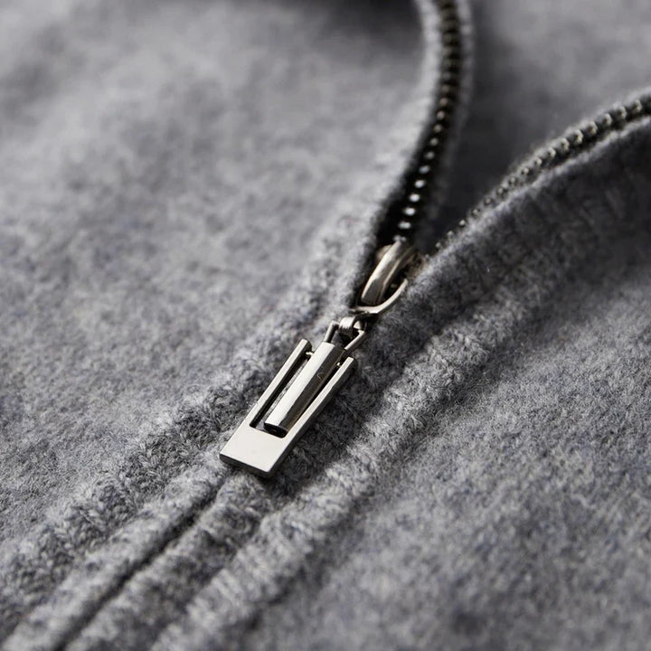 Cashmere Zip-Front Cardigan product view 12