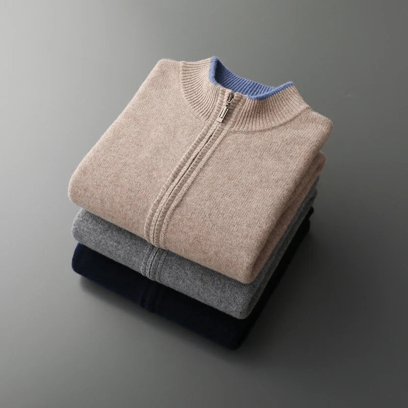 Cashmere Zip-Front Cardigan product view 14