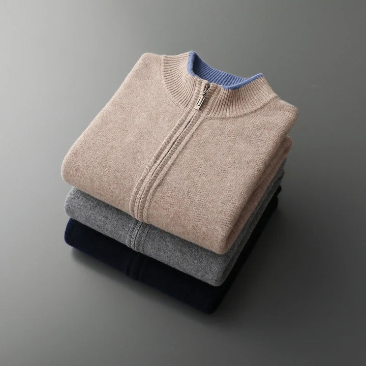 Cashmere Zip-Front Cardigan product view 14