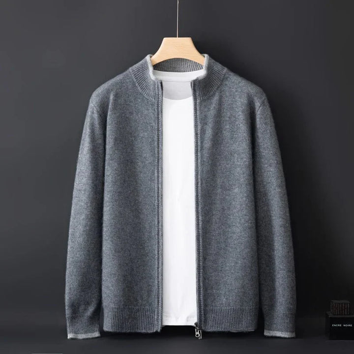 Cashmere Zip-Front Cardigan product view 5