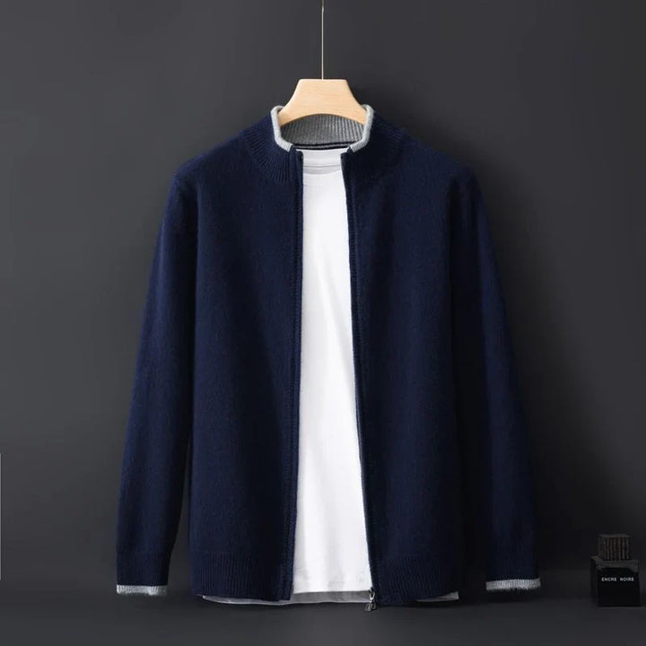 Cashmere Zip-Front Cardigan product view 7