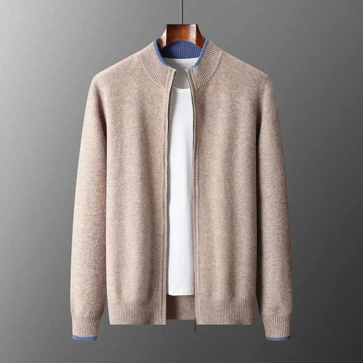 Cashmere Zip-Front Cardigan product view 9